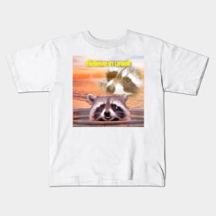 I love trash, I am trash | Racoon Meme Kids T-Shirt